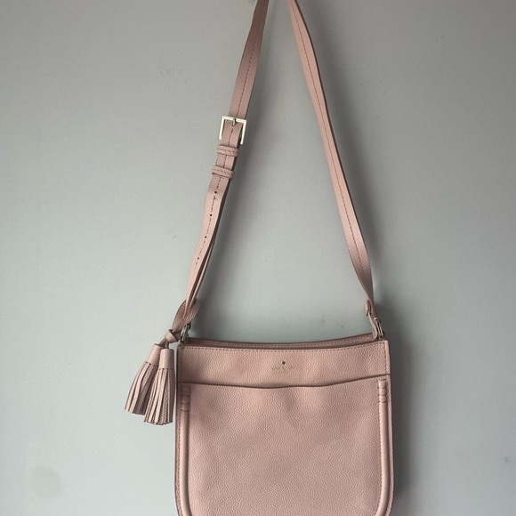 Kate Spade Orchard Street Hemsley Pink and Cream Crossbody Bag with Tassel - Picture 2 of 9